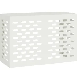 vidaXL Täckning för Luftkonditionering Vit 90 x 40 x 60 cm Stål