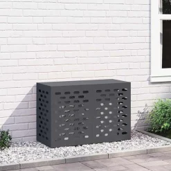Outlet vidaXL Täckning för Luftkonditionering 90 x 40 x 60 cm Stål Antracit