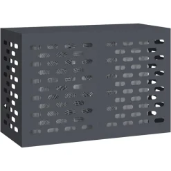 Outlet vidaXL Täckning för Luftkonditionering 90 x 40 x 60 cm Stål Antracit