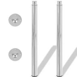 Discount vidaXL Teleskopiska bordsben 710 mm-1100 mm Krom