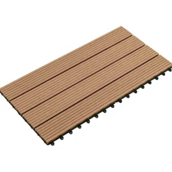 Discount vidaXL Terrassplattor 6 pcs 60 x 30 cm WPC Brun