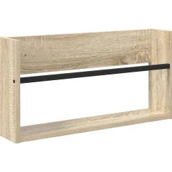 vidaXL Tidningshylla Sonoma-ek 60 x 12 x 30 cm Konstruerat trä