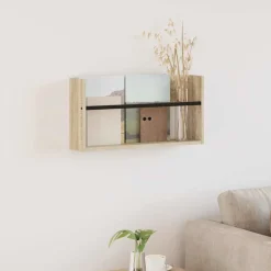 vidaXL Tidningshylla Sonoma-ek 60 x 12 x 30 cm Konstruerat trä