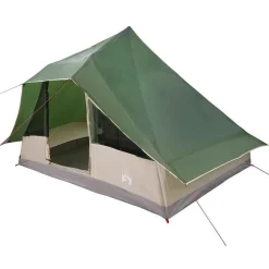 New vidaXL Tipi Tält med tak med lagring 364 x 281 x 257 cm taffeta Grön