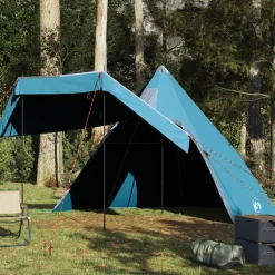 Clearance vidaXL Tipi-tält 5 personer vattentätt Blå
