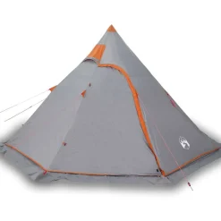 New vidaXL Tipi-tält 5 personer vattentätt Grå