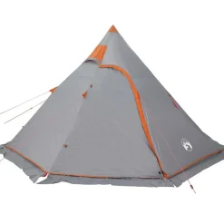 New vidaXL Tipi-tält 5 personer vattentätt Grå