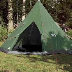 vidaXL Tipi-tält 4 personer grön vattentätt