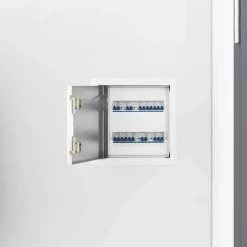 Outlet vidaXL Åtkomstpanel 2 pcs Vit 23 x 23 x 3 cm Stål
