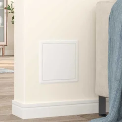 Outlet vidaXL Åtkomstpanel 2 pcs Vit 23 x 23 x 3 cm Stål