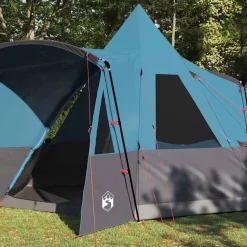 Sale vidaXL Tält Teepee för 8 personer med tak 720 x 465 x 295 cm Blå