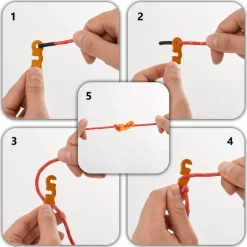 Discount vidaXL Tältlinor med reflekterande remsor och fästen 8 st 4 m 4 mm Röd