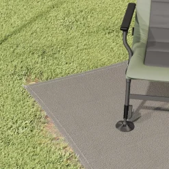 vidaXL Tältmatta Ljusgrå 200 x 250 cm polyeten