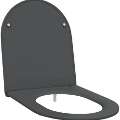Hot vidaXL Toalettstol 47 x 36 x 3,4 cm Duroplast Antracit