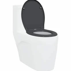 vidaXL Toalettstol Antracit 47 x 37 x 4 cm Duroplast