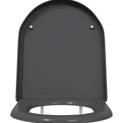 vidaXL Toalettstol Antracit 49 x 36 x 4 cm Duroplast