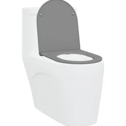 Hot vidaXL Toalettstol 47 x 36 x 3,4 cm Duroplast Grå