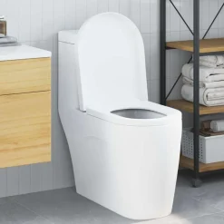 vidaXL Toalettstol Justerbar Vit 48 x 36,5 x 4,5 cm Polypropylen
