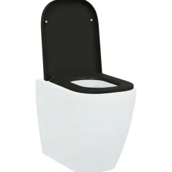 Online vidaXL Toalettstol 47,5 x 35 x 3,6 cm Duroplast Svart