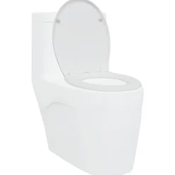vidaXL Toalettstol Vit 47 x 37 x 4 cm Duroplast