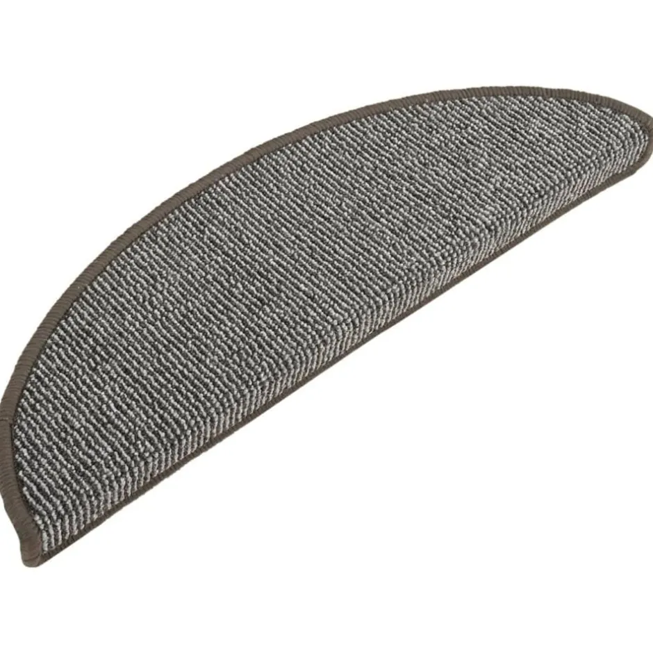 Hot vidaXL Trappmattor 15 st 56x17x3 cm halvrunda Grå