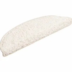 Hot vidaXL Trappmattor 15 st 56x17x3 cm a halvrunda Vit