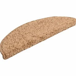Discount vidaXL Trappmattor 15 st 56x17x3 cm halvrunda Beige