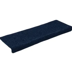 vidaXL Trappmattor självhäftande 15 st 65x21x4 cm marinblå rektangulär kant