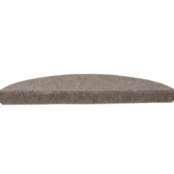 vidaXL Trappmattor självhäftande 5 st 56x17x3 cm beige halvrunda