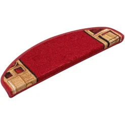 Clearance vidaXL Trappstegsmattor självhäftande 5 st 65x21x4 cm Röd