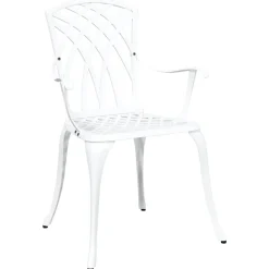 vidaXL Trädgård Stol 2 pcs Vit 53 x 51 x 88,5cm Aluminium