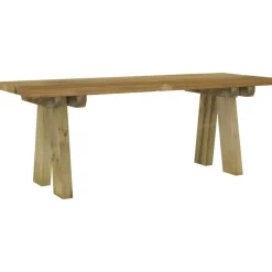 vidaXL Trädgårdsbänk 110 cm massiv impregnerad furu