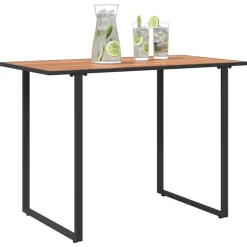 vidaXL Trädgårdsbord Brun 100 x 55 x 70 cm trä