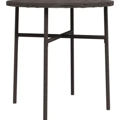 vidaXL Trädgårdsbord brun 45 cm konstrotting