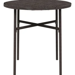 vidaXL Trädgårdsbord brun 45 cm konstrotting