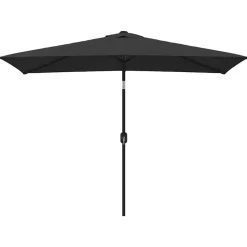 Discount vidaXL Trädgårdsparasoll med metallstång 300x200 cm Svart