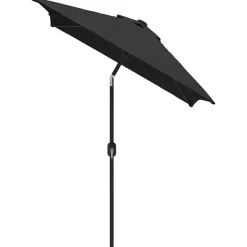 Discount vidaXL Trädgårdsparasoll med metallstång 300x200 cm Svart