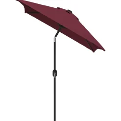 Discount vidaXL Trädgårdsparasoll med metallstång 300x200 cm vin Röd