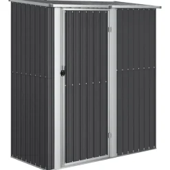 Outlet vidaXL Trädgårdsskjul 180,5x97x209,5 cm galvaniserat stål Antracit