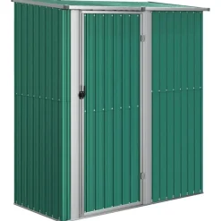 Sale vidaXL Trädgårdsskjul 180,5x97x209,5 cm galvaniserat stål Grön