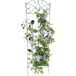 vidaXL Trädgårdsstängsel 3 pcs Grön 110,5 x 42,5 cm Stål