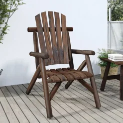 Sale vidaXL Trädgårdsstol 68x86x103 cm massivt granträ Mörkbrun