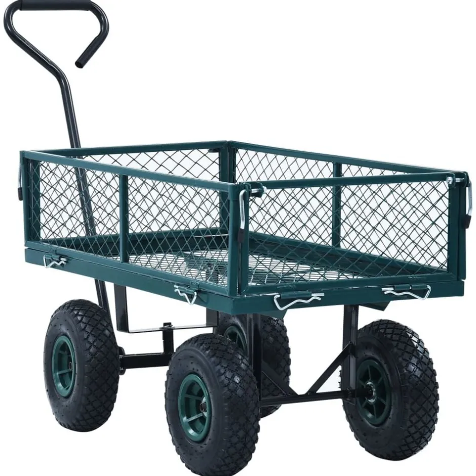 Clearance vidaXL Trädgårdsvagn 250 kg Grön