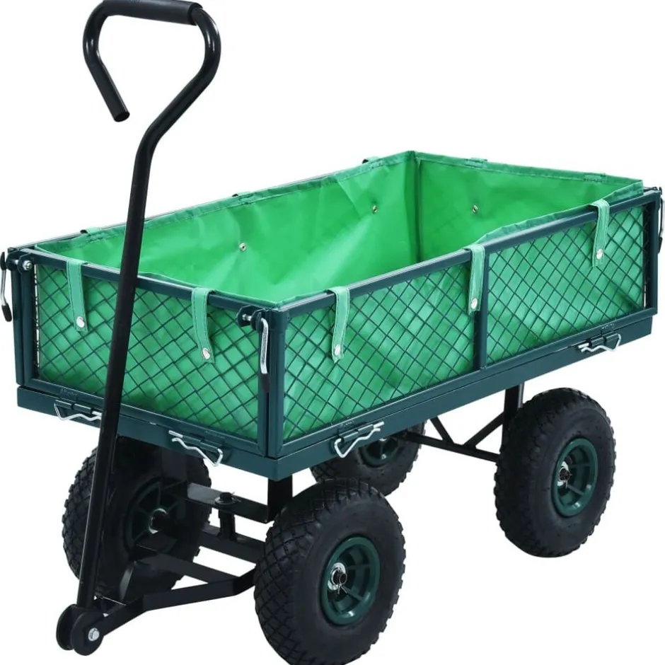 Clearance vidaXL Trädgårdsvagn 250 kg Grön