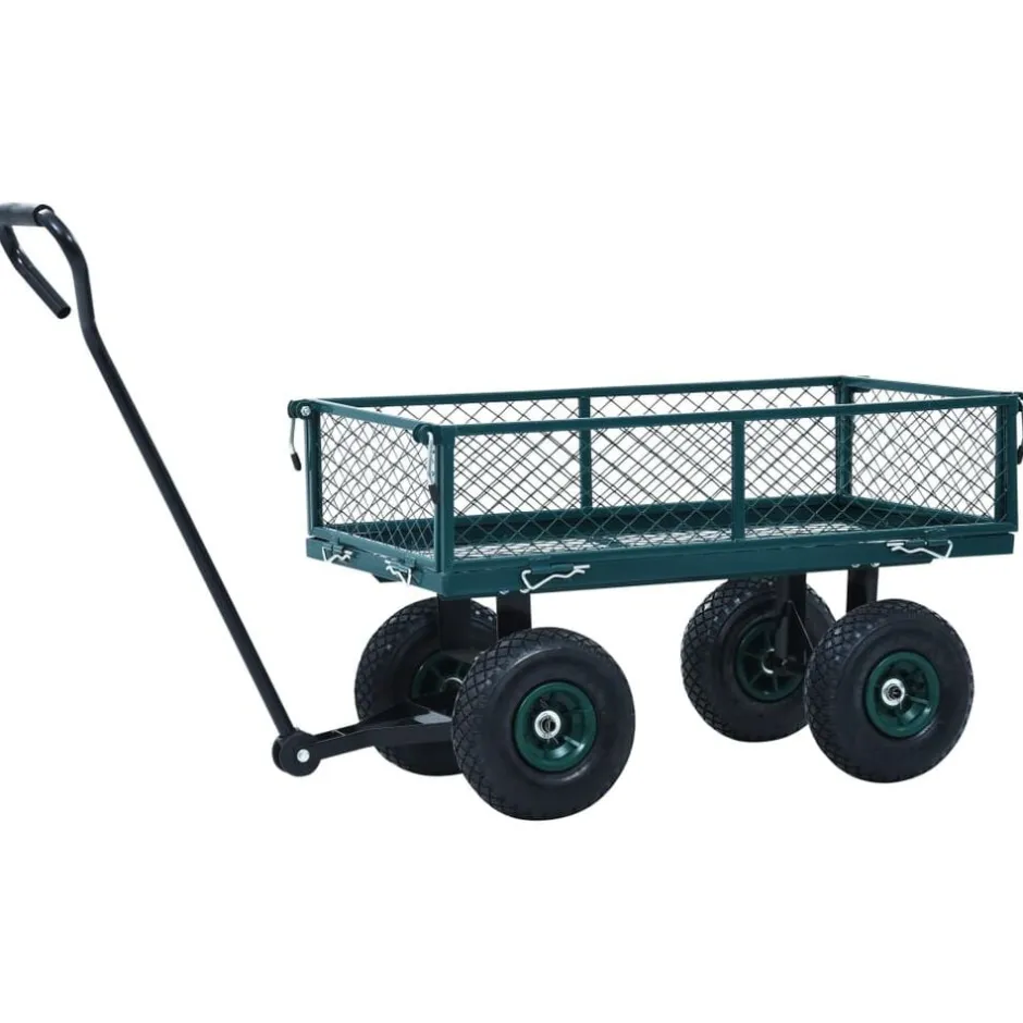 Clearance vidaXL Trädgårdsvagn 250 kg Grön