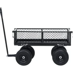 Sale vidaXL Trädgårdsvagn 250 kg Svart