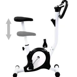 Discount vidaXL Träningscykel remdrift Svart