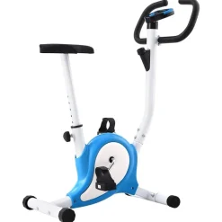 vidaXL Träningscykel remdrift blå
