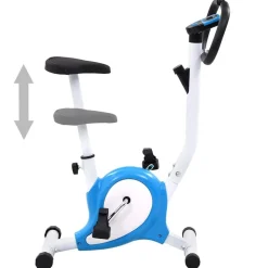 vidaXL Träningscykel remdrift blå