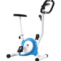 vidaXL Träningscykel remdrift blå
